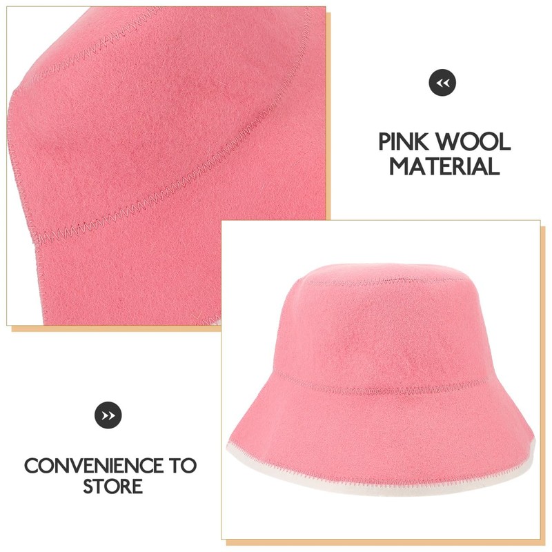ORFOFE Sauna Hat Bath Cap Sauna Hats Wool Shower Hat