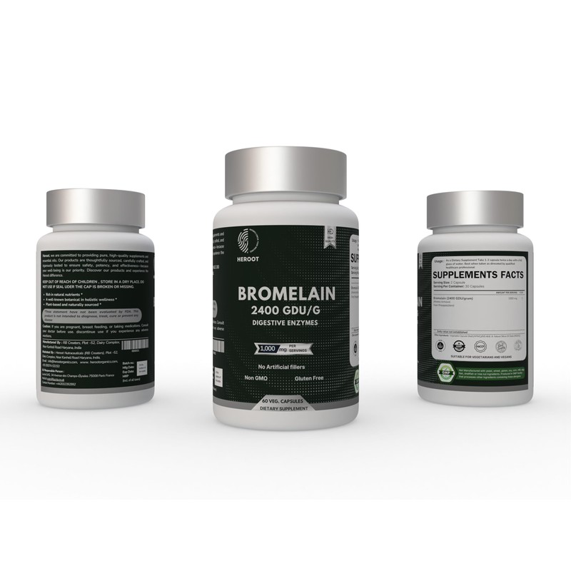 Bromelain 500mg | 2400 GDU/gram | Joint Support & Healthy