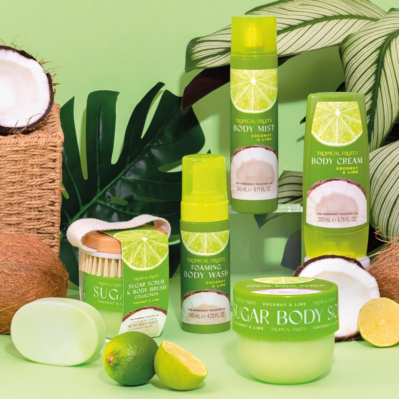 Tropical Fruits Coconut and Lime Body Cream 200ml