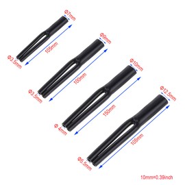 Neutrual Cable Pants, Cable Jacket Speaker Wire Pants Y Boot 9MM 2-Conductor (⌀9MM-2x 3.5MM 8PACK Black) Dressing Up/Protecting/DIY Your Speaker Cables, DIN to RCA Cables