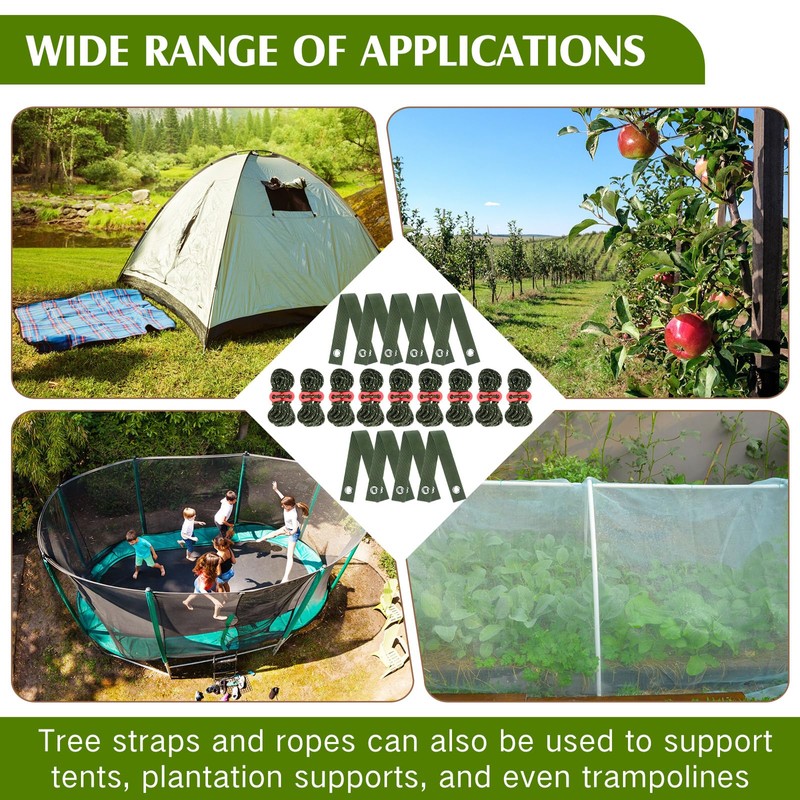 Sintuff 9 Set Heavy Duty Tree Stake Kit 15.75 Inches/