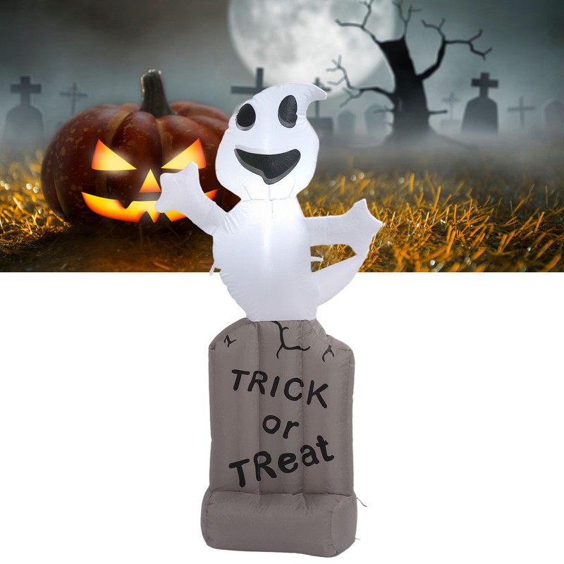 Inflatable Ghosts Tombstones Decoration 5Ft LED IP44 Waterproof With Blower