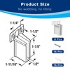 Hufopik 8 Pack Wire Shelf End Bracket, Designed for Closetmaid