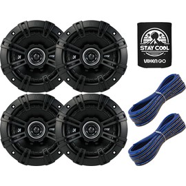 KICKER Speakers and Wire Package of 4 Items: 43DSC504 5.25" DS Series Speakers (2 Pairs) and Two 46KW1620 16 AWG K-Series Speaker Wire (40 FT)