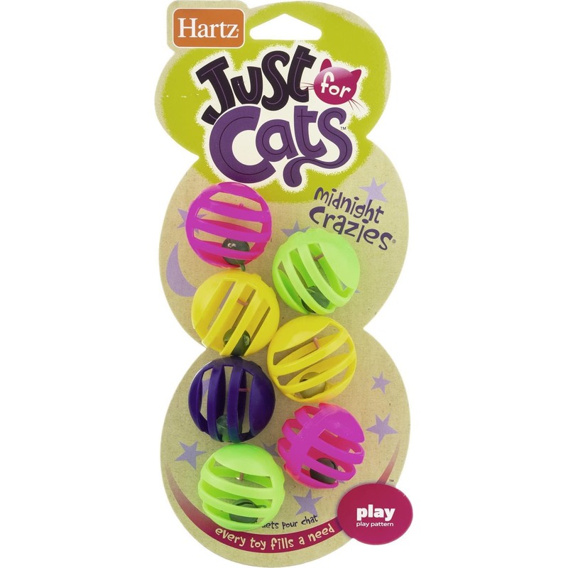 Hartz Just For Cats Midnight Crazies Cat Toy Balls -