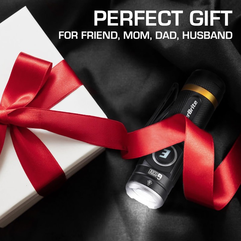 EverBrite Mini Flashlight, Rechargeable Flashlight with USB C Cable, 5