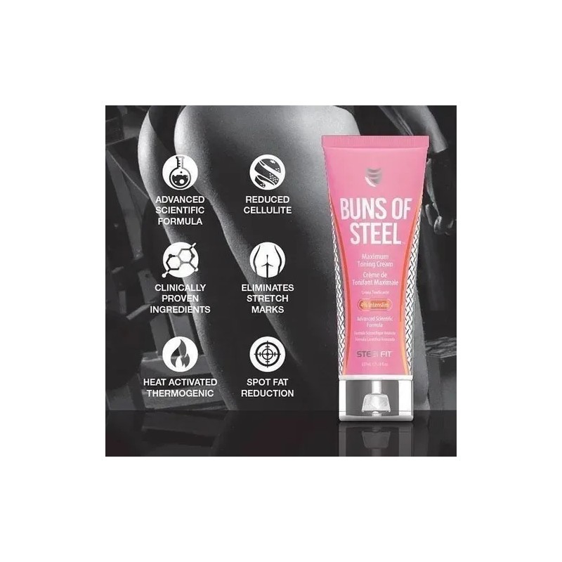 Buns Of Steel 8 Oz Crema Fit Definicion Pierna Y