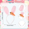 TAXTYHRE Pack of 2 Rabbit Ears Headbands, Easter Rabbit Ears,