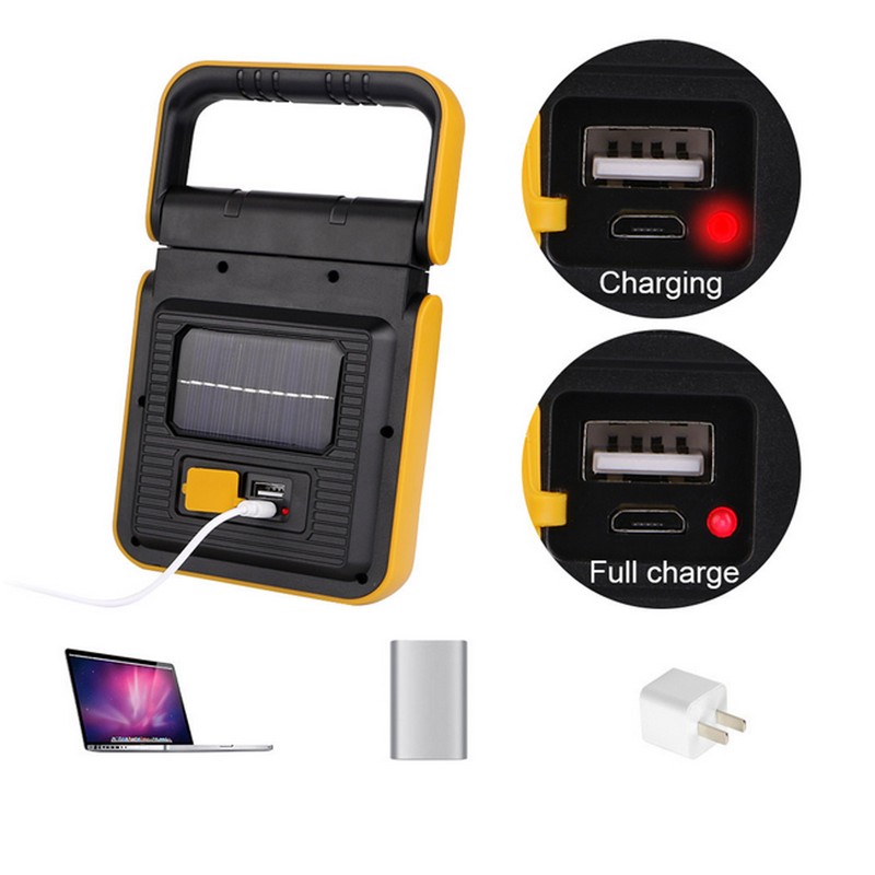 Solar Camping Lantern LED Hard Light Emergency Lights USB Charging