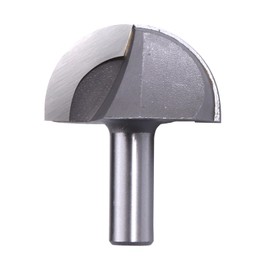 ROOCBIT Core Box Router Bit 1/2 Inch Shank Round Nose Cove Box Router Bit 1-3/8" Cutting Diameter Woodworking Milling Cutter Tool
