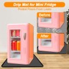 SEILETOO Mini Fridge Silicone Mat with Raised Edge, 24''x24'' Heavy