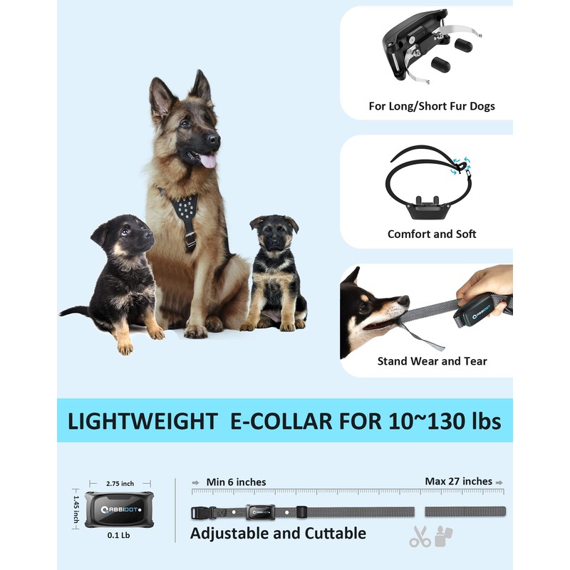 ABBIDOT Dog Training Collar with Remote - 3300ft Shock Collar