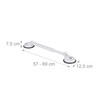 Relaxdays Extendable Suction Handle, 57-69 cm, Shower & Bathtub, 70