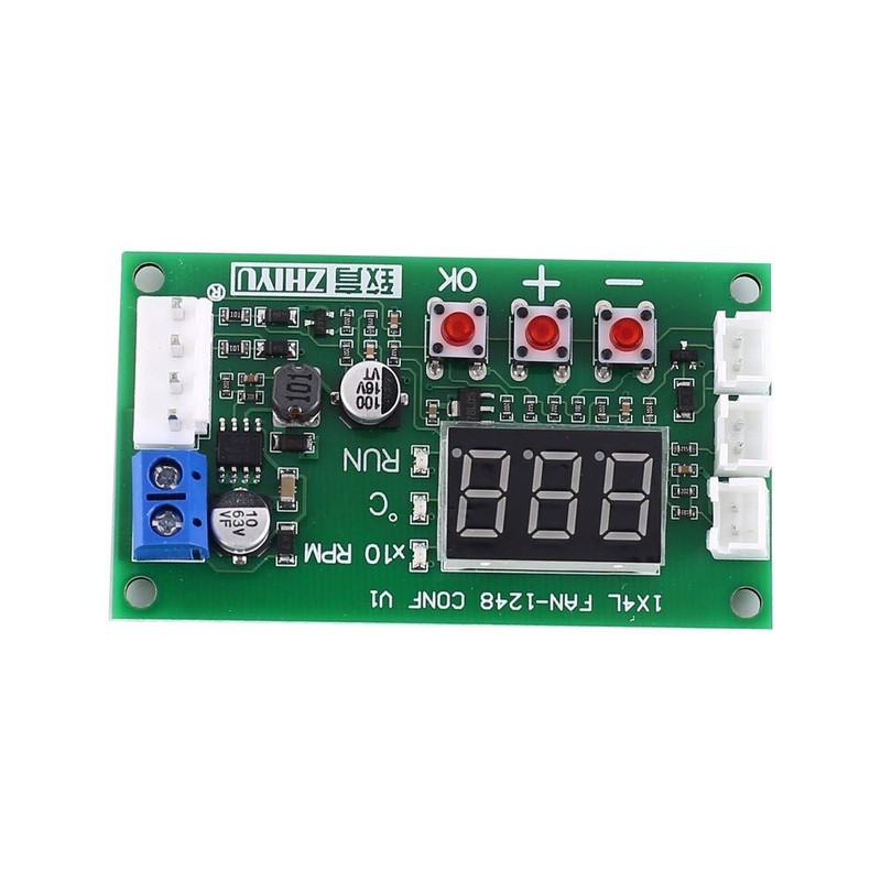 Driver Module, DC 12/24/ 48V PWM 4 Wires Fan Temperature