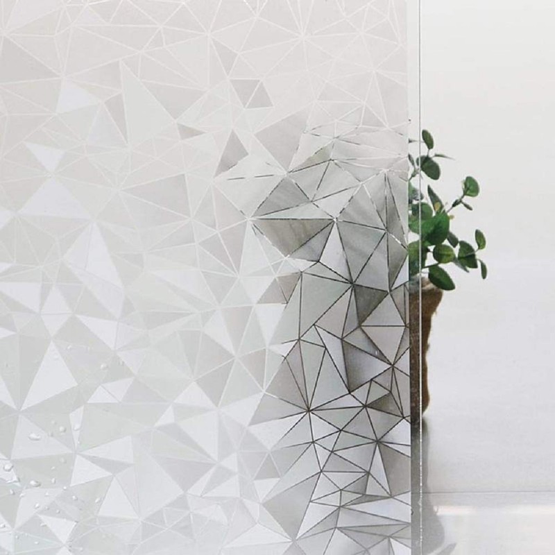 NIVIY 3D No Glue Static Cling Window Films Privacy Cut