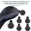 FINGER TEN Golf Club Head Covers Woods Hybrids Long Cover,