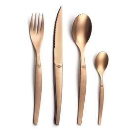 Lou Laguiole - Jet 16-Piece Cutlery Set, Matt Copper