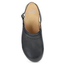 Dansko Tammy Stylish Heel-Strap Mule Clog for Women - Cushioned PU Footbed for All-Day Support and Long-Lasting Wear Black 6.5-7 M US