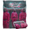 Squid Game Pink Guards Scene Silky Touch Super Soft Blanket