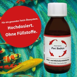 algova Koi-Saikin® Pond Bacteria Filter Bacteria Lactic Acid Bacteria Starter Bacteria for 60 m³ Garden Pond (60 g)