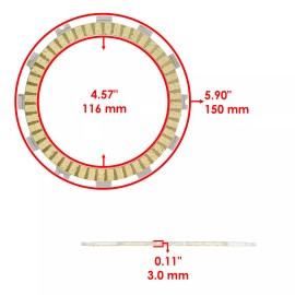 Caltric Clutch Friction Steel Plates Spring Gasket Kit for Polaris Predator 500 2005-07