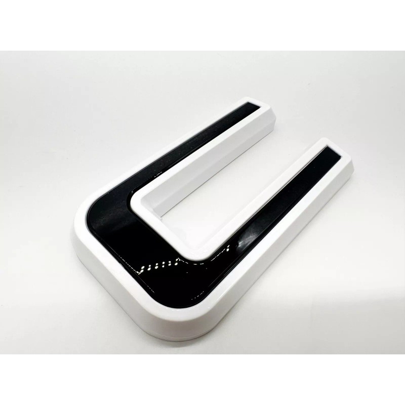 Auto Fit Rear Tailgate GMC Black White OVERLAY Emblem Badge