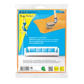 Peggy Perfect Floor Cloth Fleece Orange 5+1 Pack 50 x 50 cm