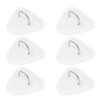 6Pcs PVC D Ring Patch Elastic Rope Set Stainless Steel
