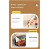 8-Piece White Kitchen Utensil Set with Gold Handles, Stainless Steel