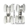COMOK Zinc Alloy 4-Wheel Metal Hanging Sliding Wardrobe Closet Door