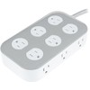 GE UltraPro 12-Outlet Surge Protector, 2100 Joules, 4ft Braided Extension