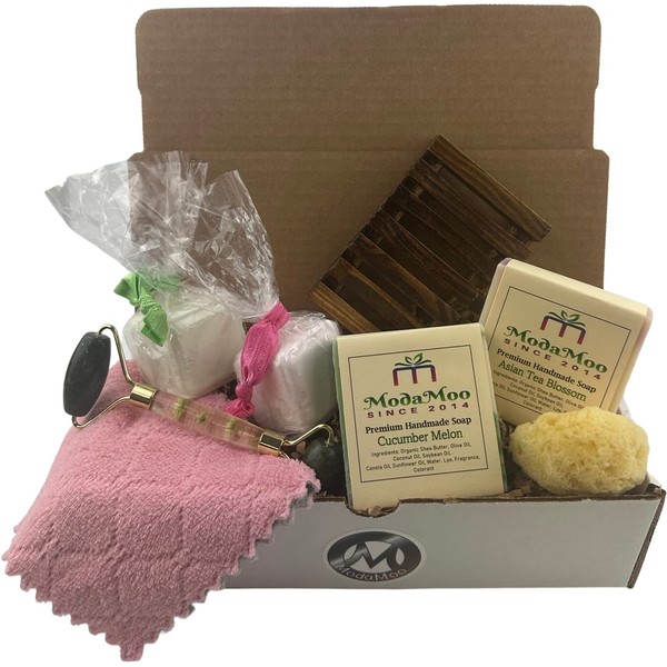 ModaMoo's Mother's Day Spa Gift Box Set. Cucumber Melon and