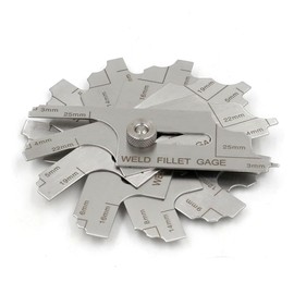 7 Pcs Fillet Weld Set Gage, MG-11 Metric RL Gauge Welding Inspection Test Gauge Welding Measuring Ruler for Welder