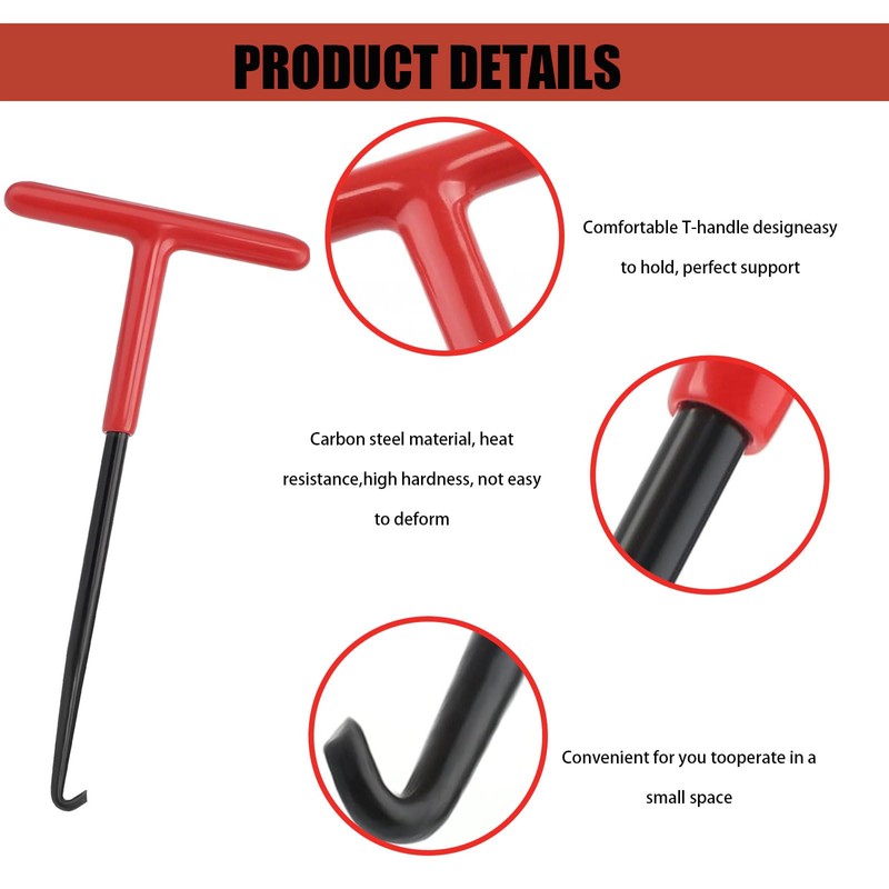 vcsjw Exhaust Spring Hooks, Pack of 2 Motorcycle Exhaust T