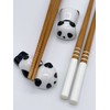 Sushi Chopsticks Set Panda 2 Pairs Including Ceramic Base Premium