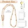BESARME Teacher Lanyard with ID Holder Cute Wooden Beaded Lanyards