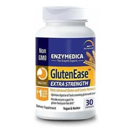 Enzima Glutenease Extra Strength, Enzymedica,30 Cápsulas Sabor Sin Sabor