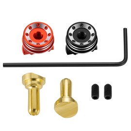 WEFEINO 4Pcs RC Battery Heatsink Bullet Plug Connectors & Grips 4mm and 5mm Upgrade Parts for 1/10 RC Crawler Car