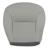 SecosAutoparts Passenger Side Bottom Replacement Gray Perforated Leather Seat Cover