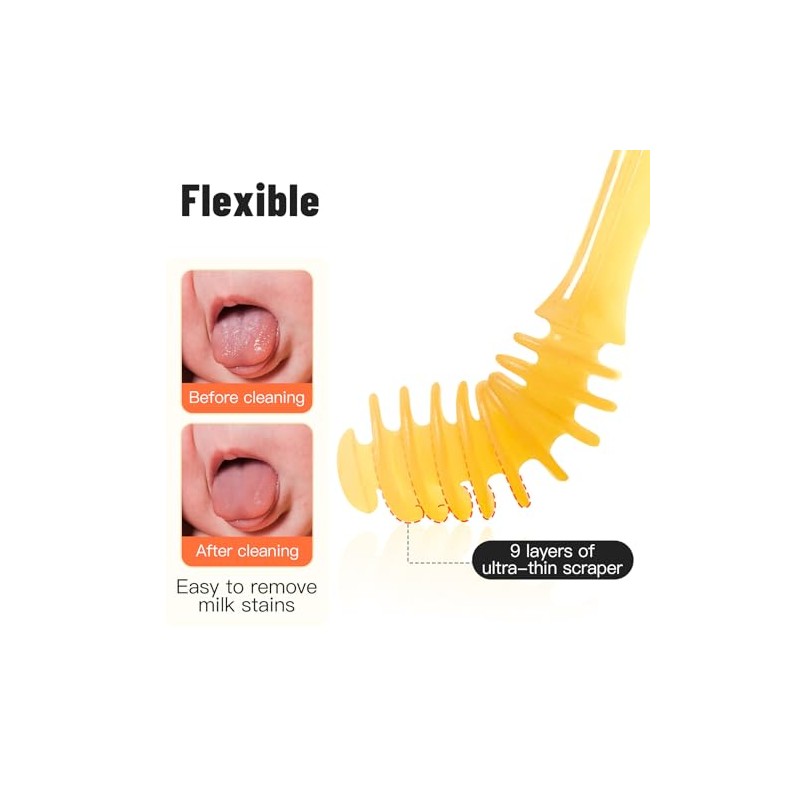 Phanpy Cepillo de dientes para bebé, limpiador de lengua de