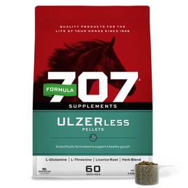 Formula 707 ULZERless Equine Supplement, 7.5lb Bag - Natural Gut Support for Horses with Ulcer Risk Factors