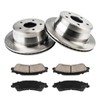 PHILTOP Rear Brake Pads and Rotors kit Fit for GMC
