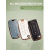 KUNIO Key Case Fits Jeep Compass Renegade TPU Car Key
