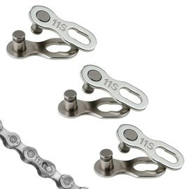 3 Pairs Reusable Bicycle Chains Missing Link 11 Speed Silver Steel Bicycle Chain Links