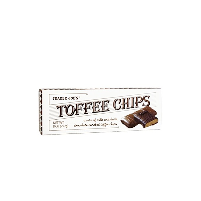 Trader Joe's Toffee Chips 8 Oz (Pack of 4)
