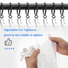 Metal Curtain Hooks 60Pcs Drapery Hooks Pins for Curtains Stainless