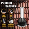 VIVIDA #6 EPDM Metal Roof Pipe Flashing Boot, Flexible Roof