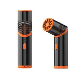 WindBillion Electric Rechargeable Mini Fan, Portable Turbo 3-Speed USB Fan for Home & Car Usecolor: Black, Plug Type: USB