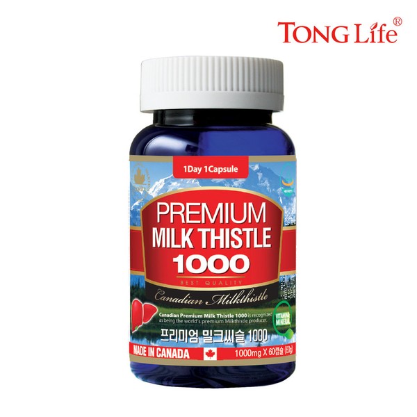 1 bottle of Tonglife Canada Premium Milk Thistle 1000 (1,000mgx60 capsules - 2 months&#39; supply)