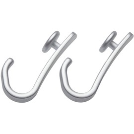 Sealskin Ersatz-Haken für Easy-Roll Duschvorhangstange, Duschvorhangringe aus Kunststoff, 12 Stück, Farbe: Chrom-matt